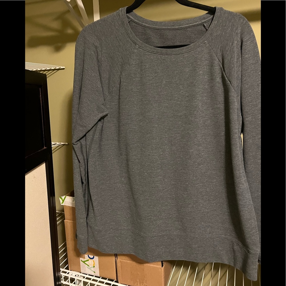Lucy Activewear Medium Gray Boxy Pullover Sweatshirt VGUC